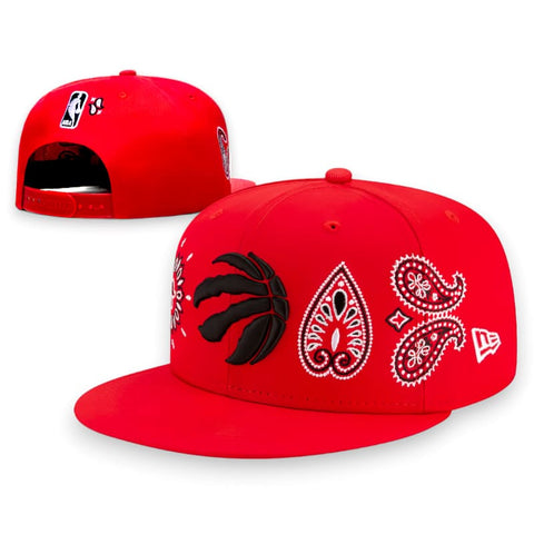 New Era Toronto Raptors Bandana Snapback Hats - Red | New
