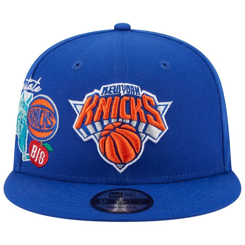 New Era New York Knicks Icon 9FIFTY Snapback Hat - Blue