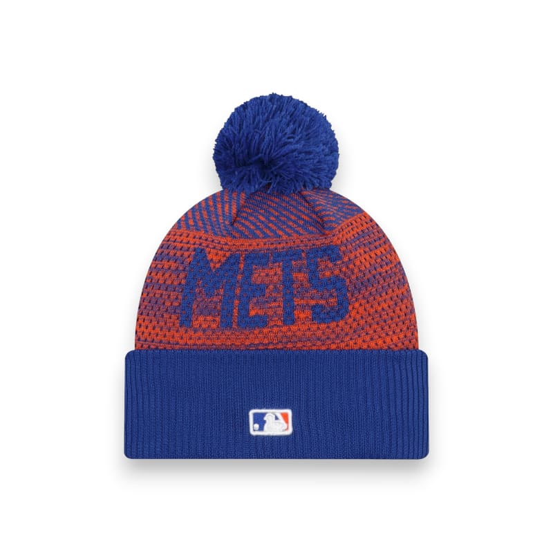 New Era New York Mets beanie with pom - Royal | New Era