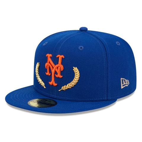 New Era New York Mets Gold Leaf 59FIFTY Fitted Hat - Royal