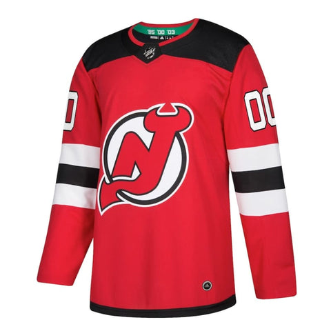 New Jersey Devils adidas Authentic Custom Jersey - Red |