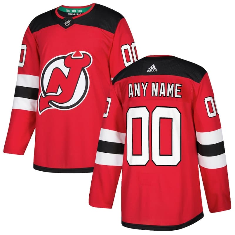 New Jersey Devils adidas Authentic Custom Jersey - Red |