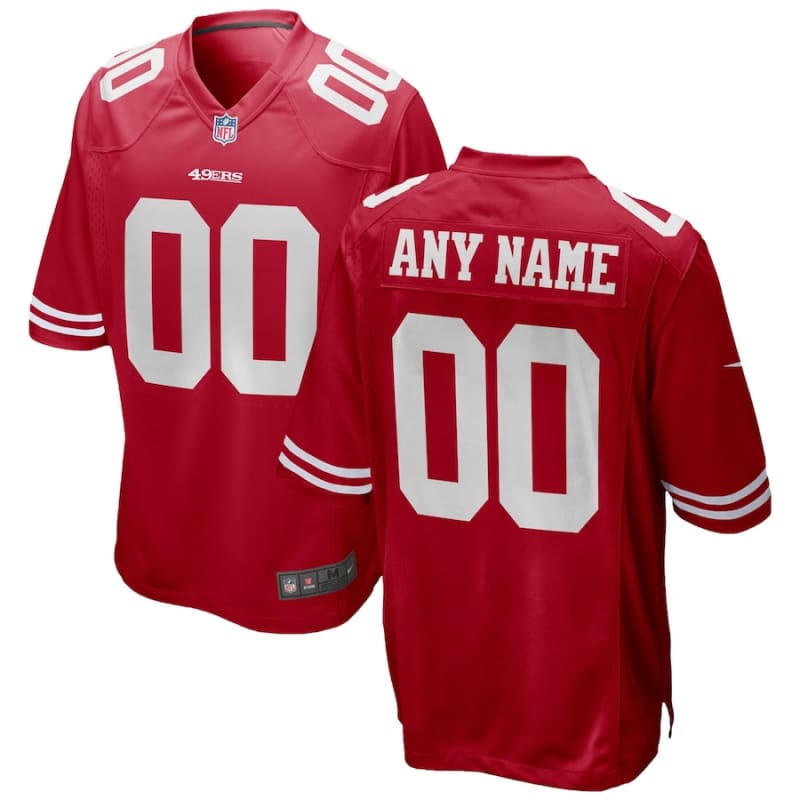 Nike San Francisco 49ers Custom Jersey - Scarlet | Nike