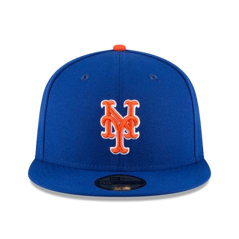 Casquette ajustée 59FIFTY On Field Authentic Collection New York Mets New Era - Orange royal