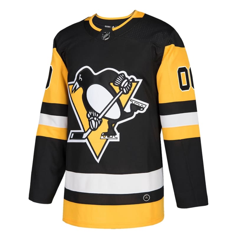 Pittsburgh Penguins adidas Authentic Custom Jersey - Black |