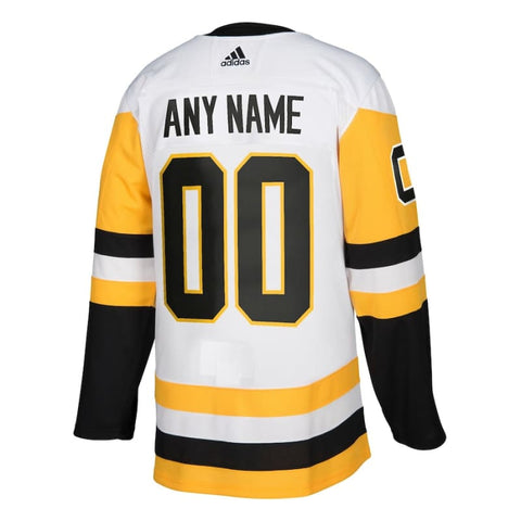 Pittsburgh Penguins adidas Authentic Custom Jersey - White |