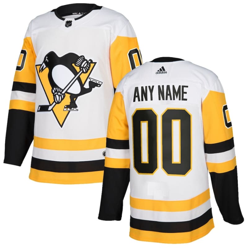 Pittsburgh Penguins adidas Authentic Custom Jersey - White |