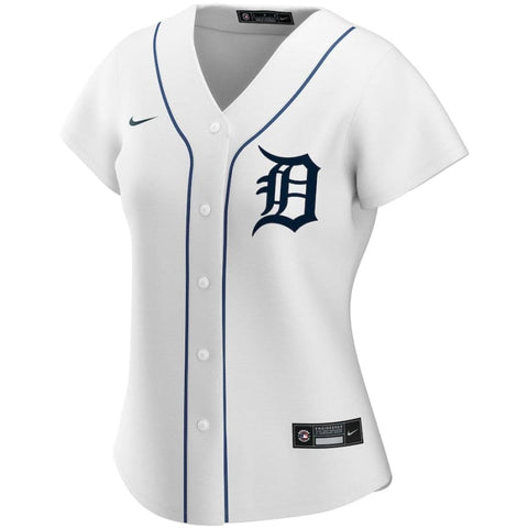Women’s Detroit Tigers Nike White Home Replica Custom Jersey
