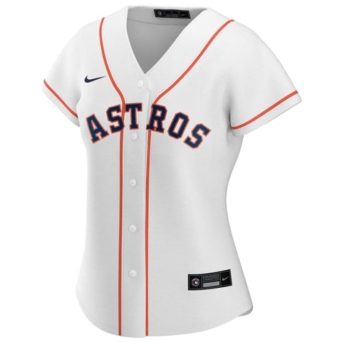 Women’s Houston Astros Nike White Home Replica Custom Jersey
