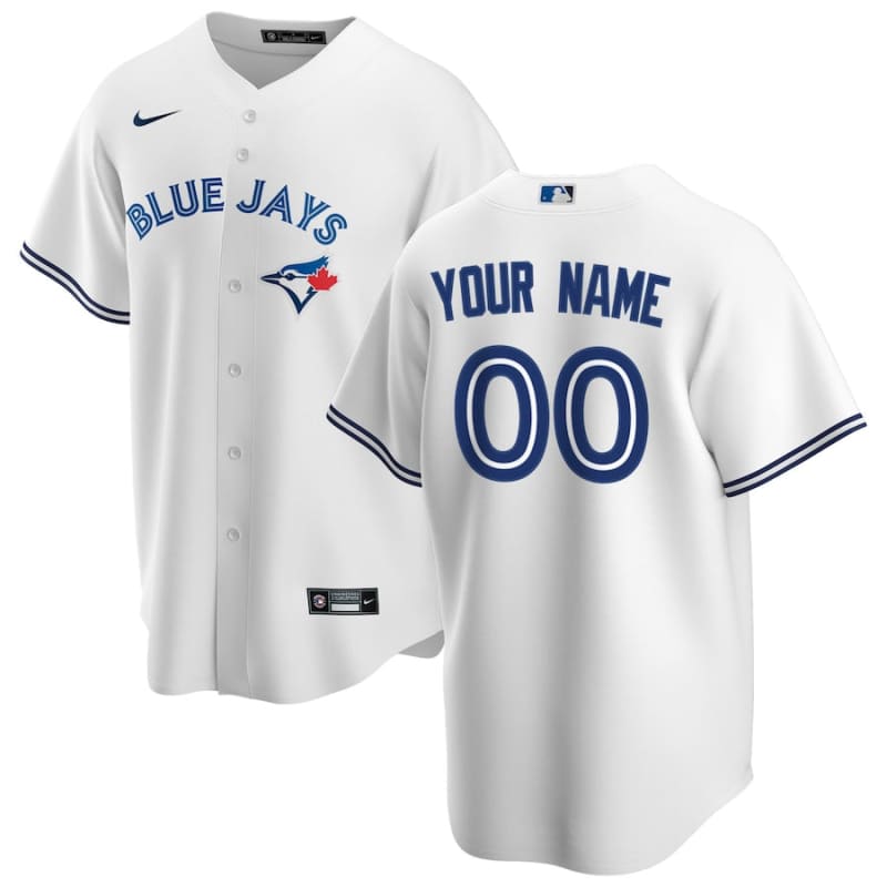 Custom Name Toronto Blue Jays Nike White Home Jersey | Nike