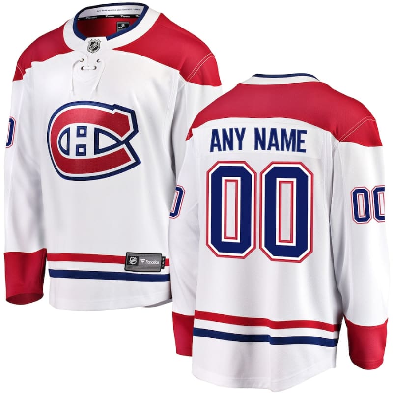 Fanatics Brand White Montreal Canadiens Custom Jersey |