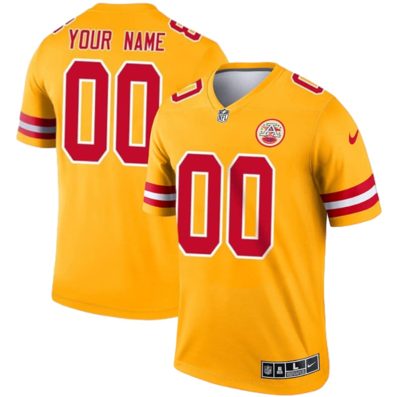 Men’s Nike Kansas City Chiefs Custom Inverted Jersey -
