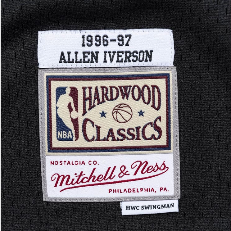 Allen Iverson Philadelphia 76ers Mitchell & Ness 1996/97 Hardwood Classics  Fadeaway Swingman Player Jersey - Red/Royal