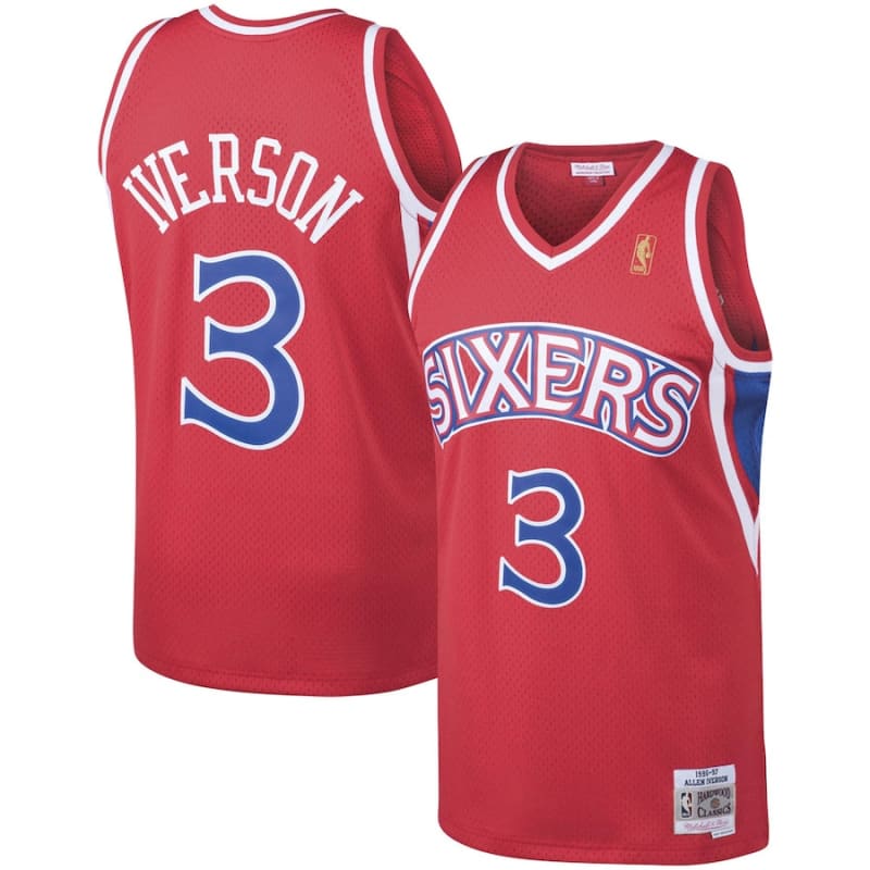 Mitchell & Ness Allen Iverson Red Philadelphia 76ers