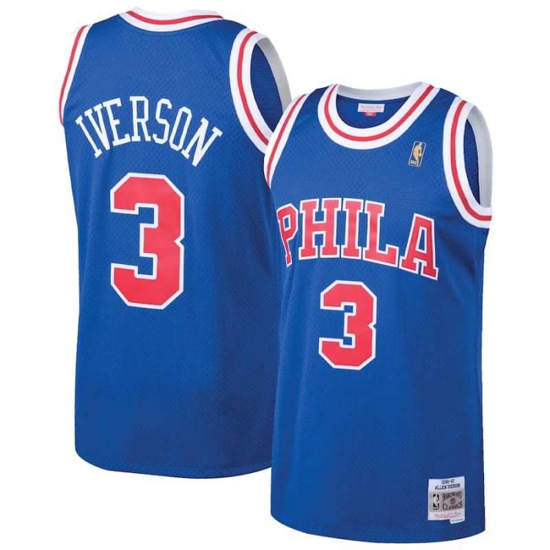Mitchell & Ness Allen Iverson Royal Philadelphia 76ers
