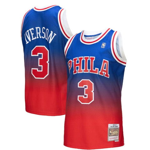 Mitchell & Ness Allen Iverson Royal/Red Philadelphia 76ers