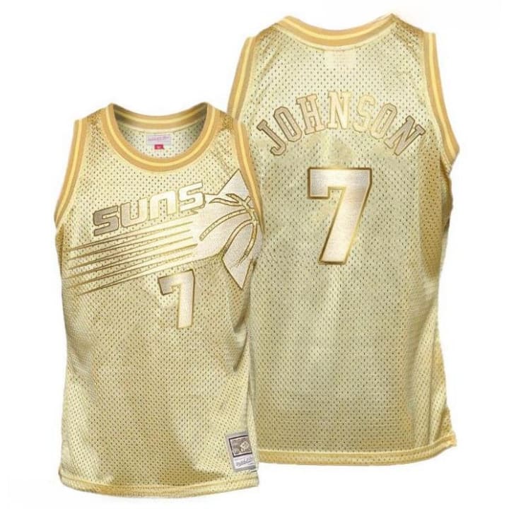 Mitchell & Ness Kevin Johnson Gold Phoenix Suns HWC jersey |