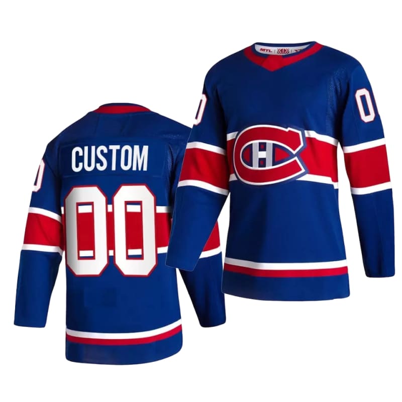 Montreal Canadiens Adidas Blue Custom Jersey | adidas