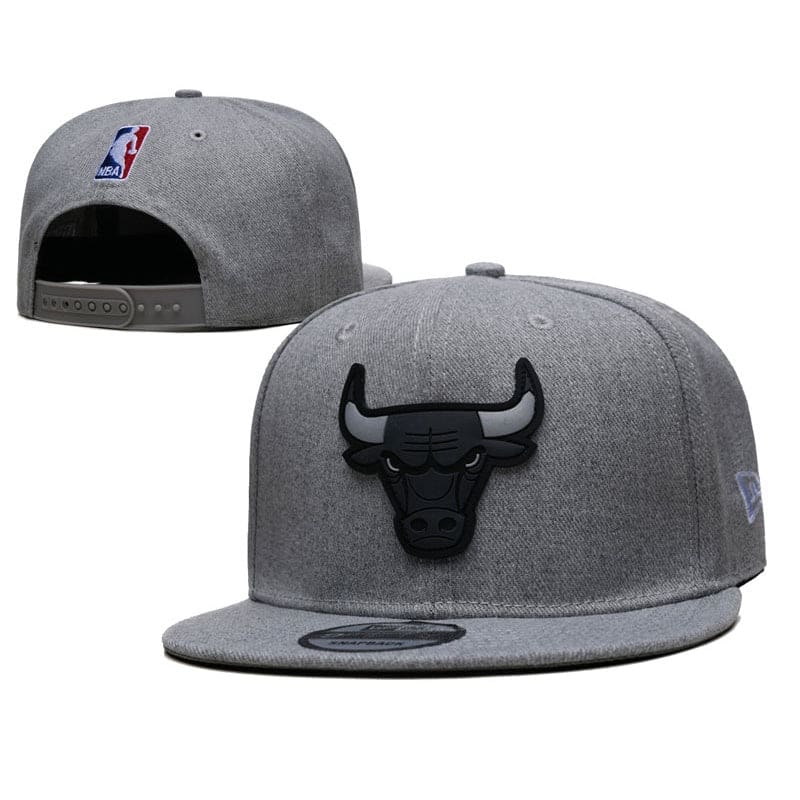 New Era Gray Chicago Bulls 9FIFTY Snapback Black Logo | New