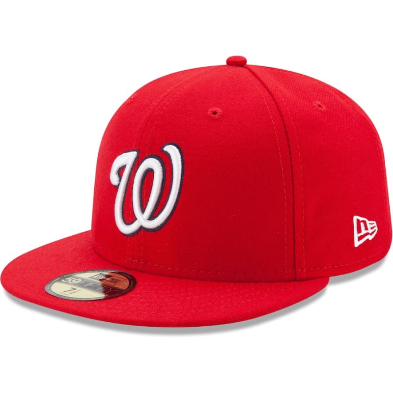 New Era Red Washington Nationals Game Authentic Collection